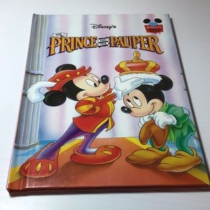 📚5 for $25 Disney's 👑Prince & the Pauper vintage kids book 1st edition Nice!